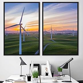 signwin 2 Piece Framed Canvas Wall Art Beautiful...