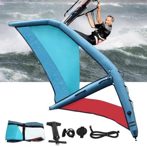 Tavola Da Paddle Gonfiabile Professionale, Vela Gonfiabile Portatile, Con Base Girevole a 360° E Finestra Di Visualizzazione, Vela Extra Large Da 45,21 Piedi Quadrati, Adatta per Il Windsurf