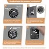 U8 Lock Change Key,Compatible with S&G 3-Wheel Mechanical Safe Locks | For compatible S&G 6600, 6700, 8500 and 2937 3-wheel mechanical locks during authorized combination changes. - 3