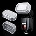 waka Bounce Dome Diffuser, [3 Pack] Camera Bounce Dome Flash Diffusers for Canon 430EX I/II/III, 580EX I/II, 600EX Speedlight + Microfiber Cleaning Cloth
