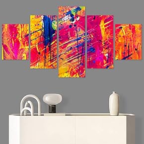 SIGNWIN 5 Panel Canvas Wall Art Modern Art...