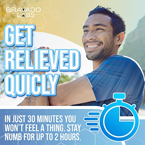 Bravado Labs Lidocaine Numbing Cream - Topical Anesthetic Cream - Best Skin Numbing Cream For Tattoos, Laser Hair Removal, Microneedling, Waxing - 5% Lidocaine Maximum Strength Formula (1Oz) #TOP4