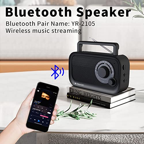 Yewrich LT-BT2105 Am Fm Radio With Best Reception, Bluetooth Speaker Portable Radio thumb #2