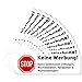 13 x Keine Werbung Aufkleber für Briefkasten (6,7 x 2,1 cm klein) - Bitte Keine kostenlosen Zeitungen und Reklame einwerfen - Keine kostenlose Zeitung - Briefkastenaufkleber - Selbstklebend - Weiss