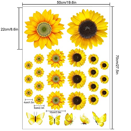 Large Sunflower Wall Stickers - Image 2