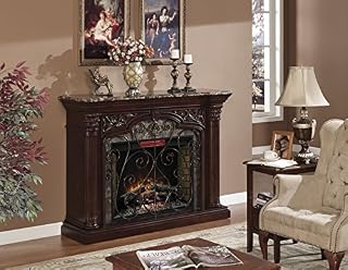ClassicFlame Astoria Wall Fireplace Mantel, Empire Cherry (Electric Fireplace Insert sold separately)