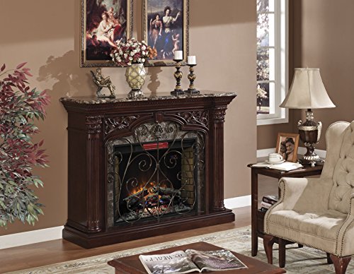 ClassicFlame Astoria Wall Fireplace Mantel, Empire Cherry (Electric Fireplace Insert sold separately)