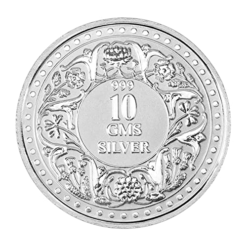 Image of Ananth Jewels BIS Hallmarked Pure Silver Coins 10 Grams Happy Birthday Gift