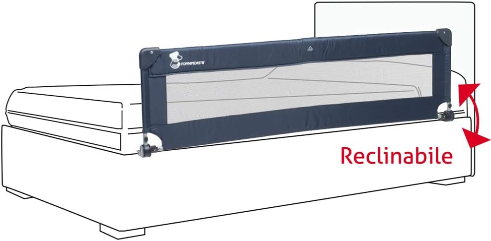 Foppapedretti Sponda da Letto Hoplà 150 cm, per bambini da 18 mesi a 5 anni, Fissaggio sot - Mise en situation et utilisation