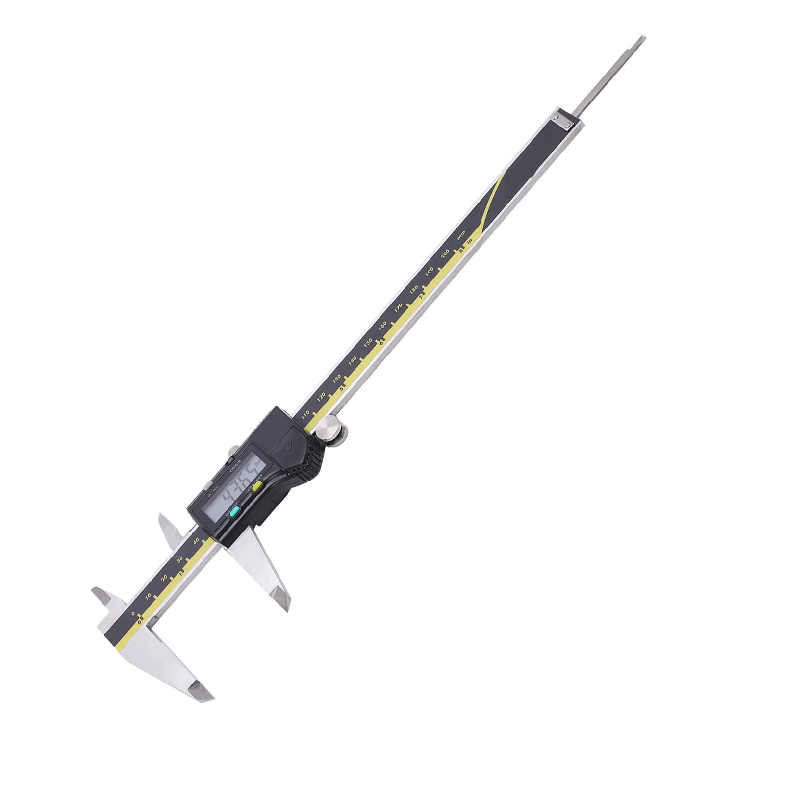 Calibrador digital electrónico de 200 mm, herramienta de medición de calibrador a vernier, pantalla LED de precisión de 0,01 mm, calibrador a vernier digital con estuche