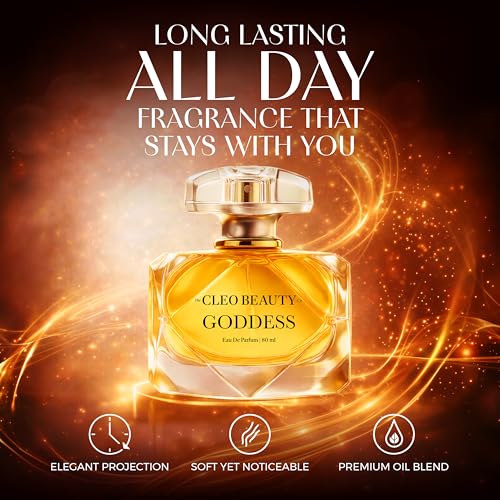 Image of Cleo Beauty Goddess Eau De Parfum for Women | Long Lasting Rose Oud Praline Fragrance | Strong Projection Luxury Perfume | Premium Date Night & Gift Perfume | 80 ml