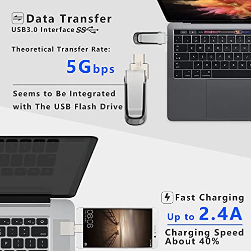 Mini Otg Adapter，Ultra Mini Dm Usb C Type-C 2.0 Otg Cell Phone Connector Is Suitable For Computers, Laptops, Mobile Usb Flash Disk, Usb Cables - 5 Pack (Silver-Usb C) #TOP1