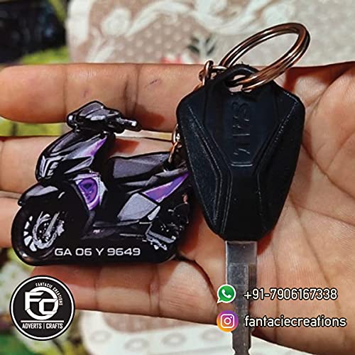 Image of Acrylic Customized Bike or Car Shape Keychains | Gift for riders