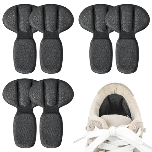 Sibba 3 Pares de Almohadillas para Talón Trasero de Malla Adhesivas para Botas Reutilizables Protectores de Pies Plantillas de Esponja Protectores Antideslizantes Acolchado Inferior