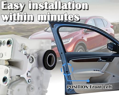 Image of Front Left Drive Side Door Latch Lock Actuator|Replacement for Honda CRV 2007 2008 2009 2010 2011|Replace OE # 72150-SWA-A01 72150SWAA01