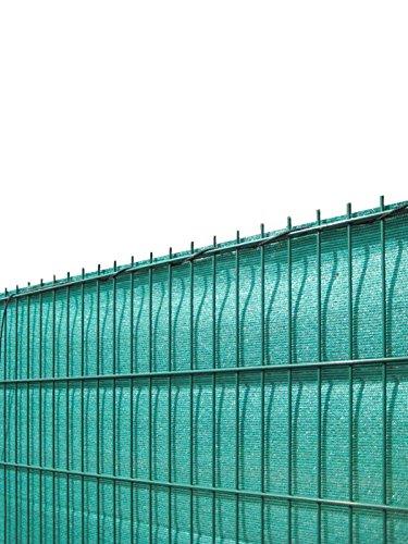 Koll Living Sichtschutz für Stabmattenzäune, grün, 80x500cm - aus reissfestem HDPE - passend für EIN- & Doppelstabmattenzaun - Perfekter Wind- & Sonnenschutz