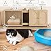 GarveeHome Large Cat Litter Box Enclosure Furniture, 55.1