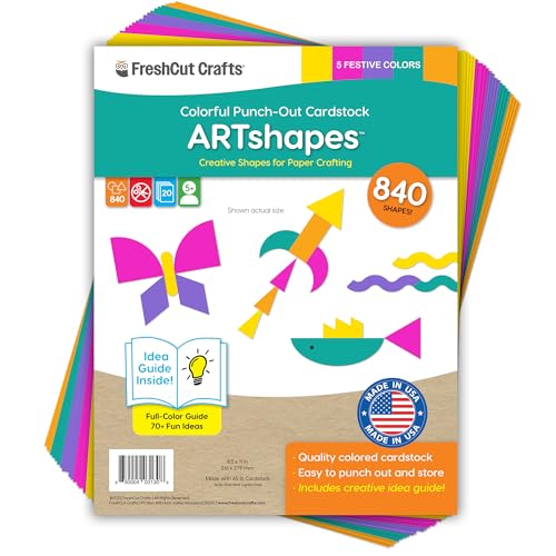 ARTshapes Creative Paper Shapes with Idea Guide - US Made
