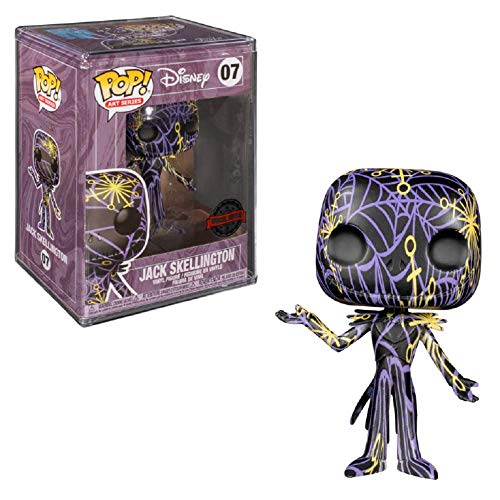 Funko Pop! Art Series: Disney Nbc Jack Skellington Exclusive Vinyl Figure #07 With Hard Stack Protector