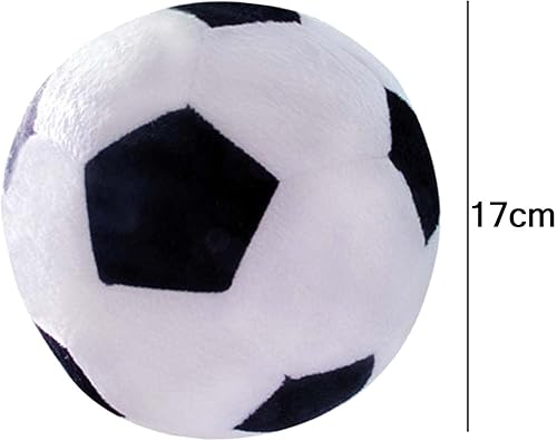 Miniatura 4 de Colaxi Juguete de fútbol de peluche, almohada de felpa de pelota de fútbol, juguetes deportivos de 6.7in de diámetro, juguete de peluche suave para
