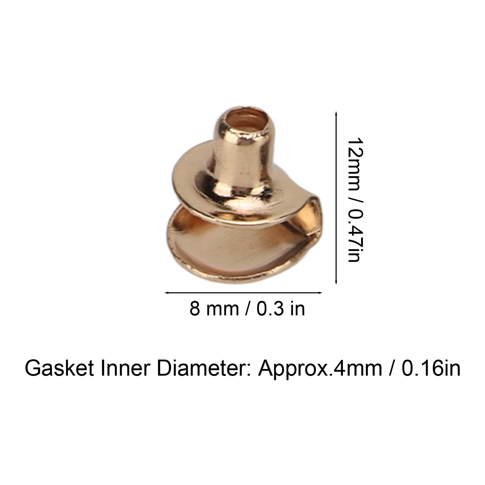 Crochets de dentelle de botte en cuivre pur, crochets ronds en forme de U pour chaussures, Kit de réparation de bottes, outil d'installation extérieur d'alpinisme 8mm (10mm)