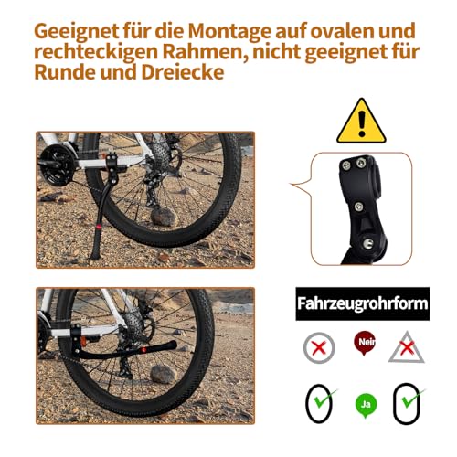 JIANFA Fahrradständer, 24-29 Zoll Höheverstellbar Fahrrad Ständer mit rutschfestem Gummifuß, Aluminiumlegierung Cube Fahrradständer für Mountainbike, E-Bike, Rennrad