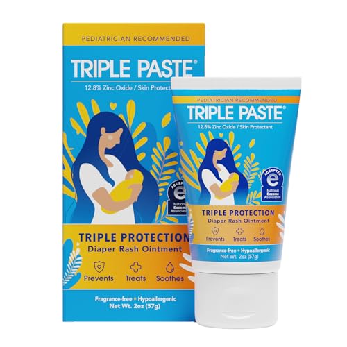 Image of Triple Paste Diaper Rash Cream, Hypoallergenic Medicated Ointment for Babies, 2 oz, Multi, (SU-001) (Packaging May Vary)