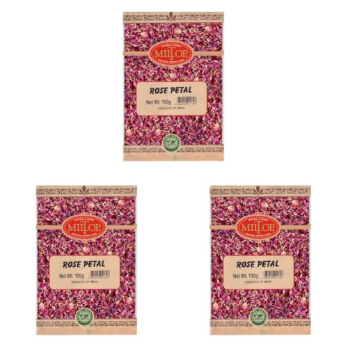 Image of Miltop Edible Dry Rose Petals|GULAB Patti, 100g (Pack of 3)