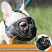 JYHY Maulkorb für Hunde mit abgeflachter SchnauzeFranzösische Bulldogge Maulkorb -verstellbar, atmungsaktiv: Französische Bulldogge, Pekingese, Shih-Tzu, Mops (Grau, Medium (28-43 cm))
