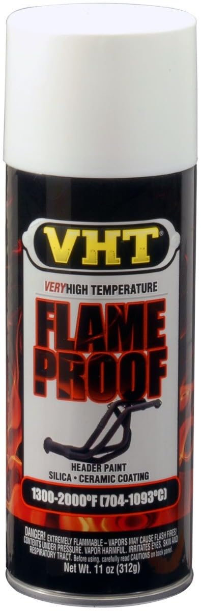 VHT GSP101 Auspuff u.- Krümmerlack Flame Proof Weiß matt hitzebeständig bis 1093°C (EUR 45,67/L)