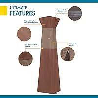 Vista 9 de DUCKCOVERS Ultimate - Funda impermeable para calentador de antorcha piramidal de patio de 21 pulgadas, cubierta para calentador de exteriores