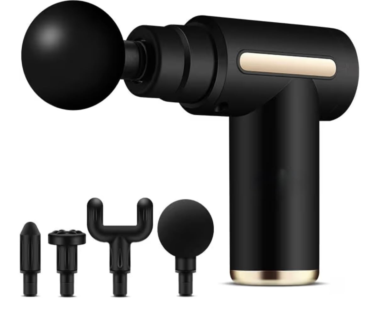 Percussion Massage Gun for Body Pain Relief, 3 Interchangeable Heads, White-image-33