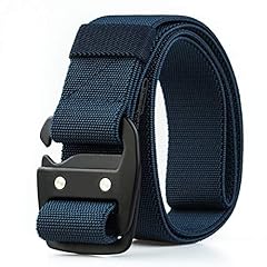 Blue Elastic Belt-metal Buckle