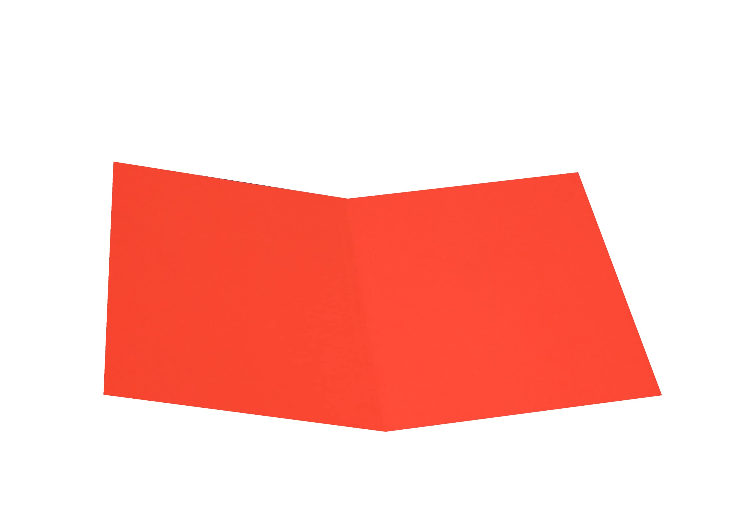 Alevar Cartelline Semplici in Cartoncino Bristol 270 gr, Formato 25x34 cm, Colore Rosso, Confezione da 50 Pezzi