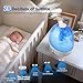 humidificador de aire para dormitorio con luces LED Imagen de humidificador de aire para dormitorio con luces LED