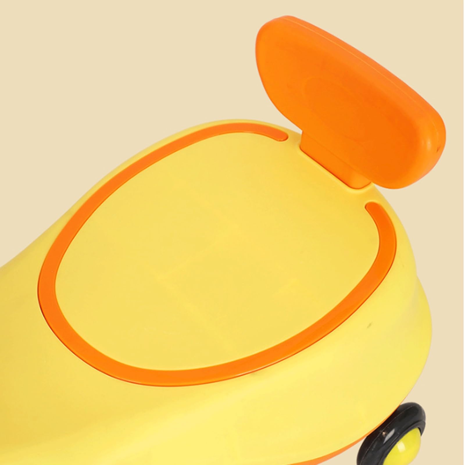 Wackelauto, Wackelauto, Kinderspielzeug for Aufsitzen, Schaukelauto mit Zugseil, for Kinder ab 3 Jahren, Schaukelautos(Orange)