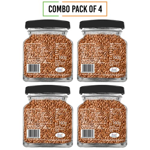 Image of Chef Urbano Flax Seeds 160 GMS Pack of 4 | Alsi Seed | Raw and Natural | Immunity Booster | Rich in Protein and Fiber | Seeds for Eating | Diet Food