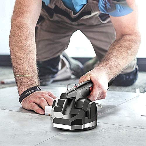 Fbite Electric Tile Machine,Tile Leveling Machine, Tile Vibrating Tool - Automatic Electric Hand Leveling Tool - 200 Kg Max Adsorption - Floor/Wall Tiles #TOP1