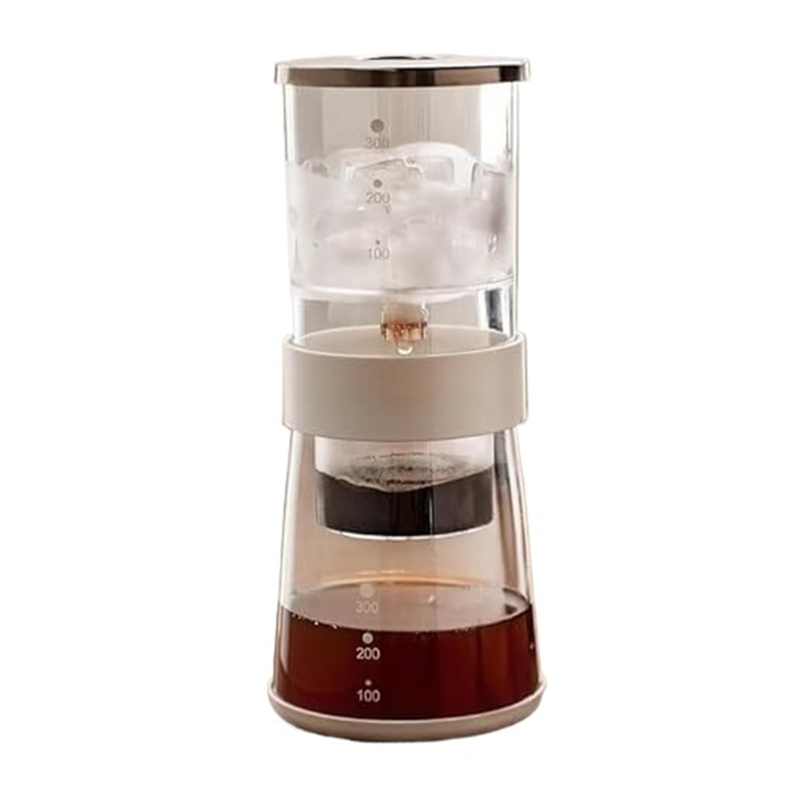 Cafetière goutte à goutte à froid en verre de 600ml avec filtre inox