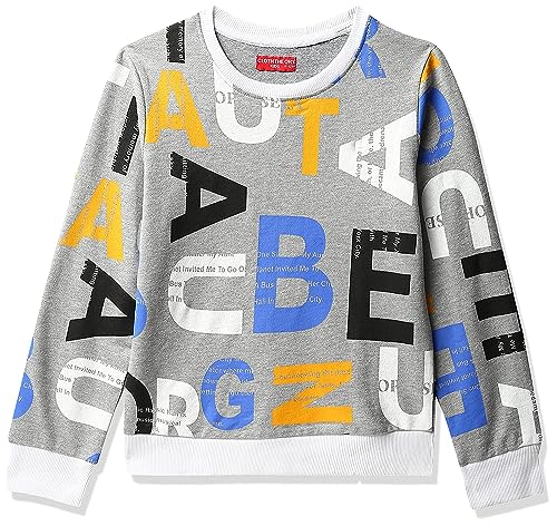 Image of Clotth Theory Boys Cotton Round Neck Full Sleeves Sweatshirt for Light Winters