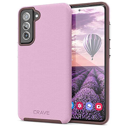 Image of Crave for Galaxy S21 FE Case, Shockproof Protection Dual Layer for Samsung Galaxy S21 FE 5G (6.4 inch) - Lilac