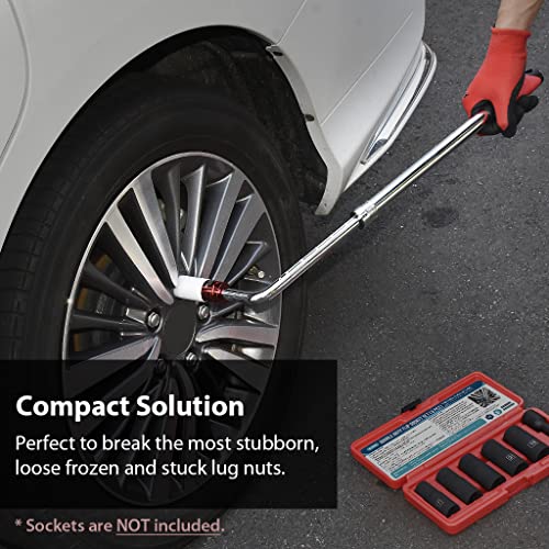 Firstinfo Tools Fit Your Needs F32246D 1/2 Inch Drive Heavy Duty High Torque Extendable Wheel Lug Wrench thumb #3