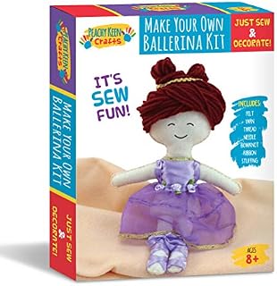 Peachy Keen Crafts Ballerina Doll Making Kit - Stitch & Sew Your Own
