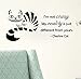 Cheshire Cat quote-I'm Not Crazy, My Reality Is Just Different Than Yours- Wall Decal- Black (24" X 11")
