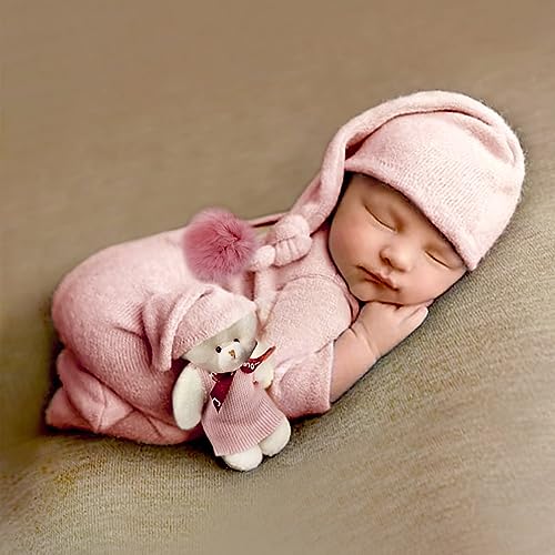 Ylsteed Newborn Photography Outfits (Elf Hat & Romper)