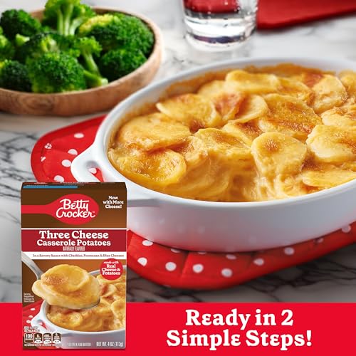 Image of Betty Crocker Three Cheese Casserole Potatoes, Made With Real Cheese, 4 oz