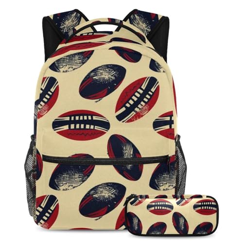 Sac à dos rugby grande capacité à bretelles rembourrées confortables