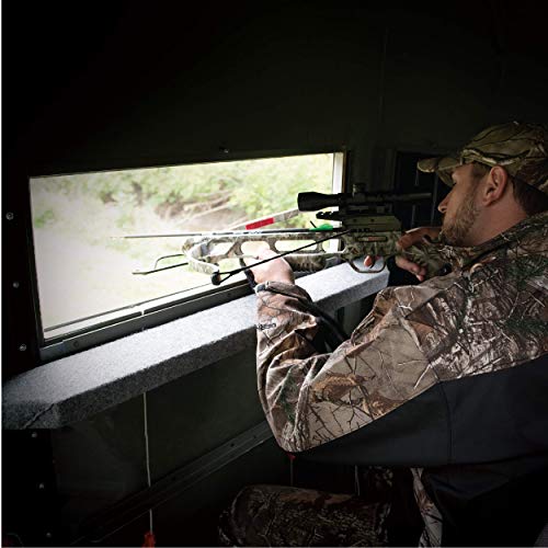 Shadow Hunter Shscbw Crossbow Silent Shadow Window Kit System For Deer Hunting Blinds, 1 Piece Set With 34" X 10" Window #TOP4