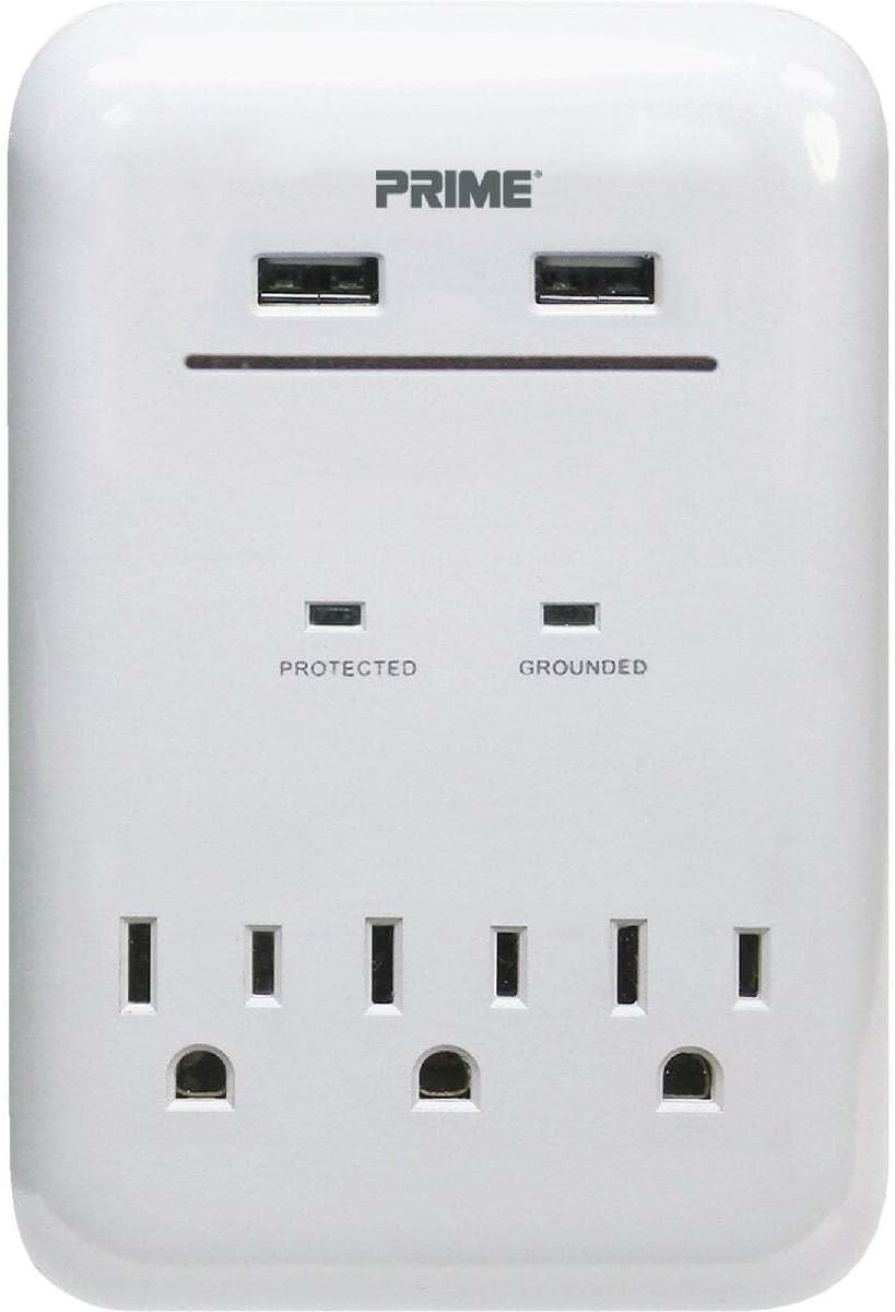 PBUSB343S Prime Wire & Cable 3-Outlet USB Charger