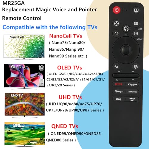 Télécommande de rechange compatible LG 2025 OLED QNED AKB76046602 - 2
